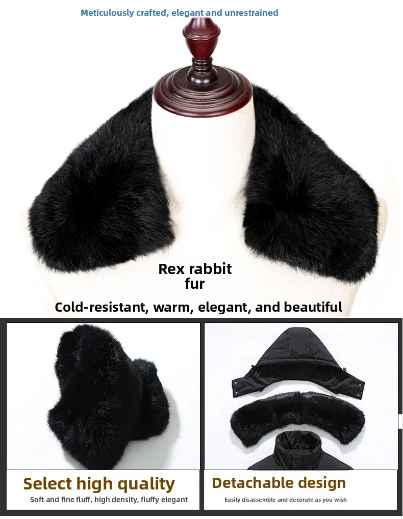 Canada Fashion Winter Jacket for Men Down Coat Parkas Men's White Goose Down Jacket Puffer Padding Detachable Fur Collar HYX0018