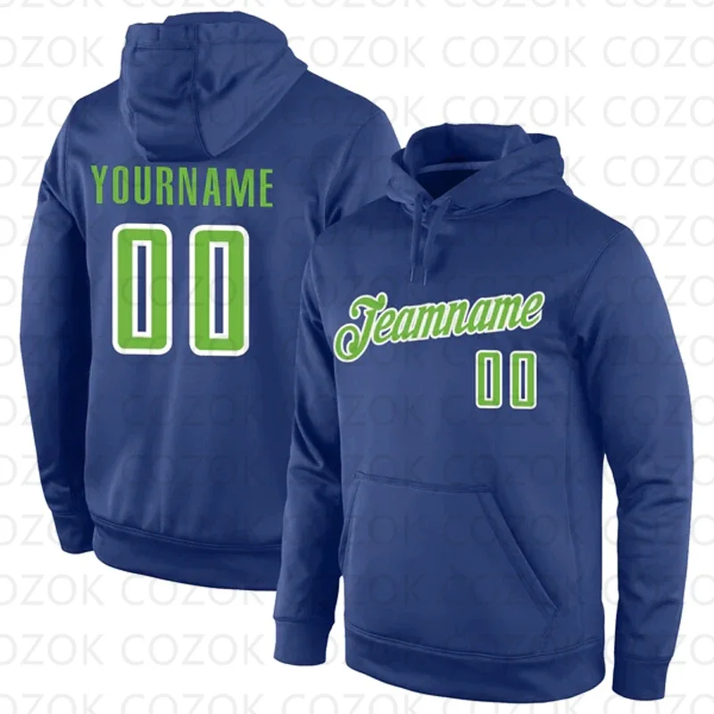 

Customized Hoodie Dark Blue Green Color Jersey 3D Printed Unisex Pullovers Hoodie Casual Sweatshirts