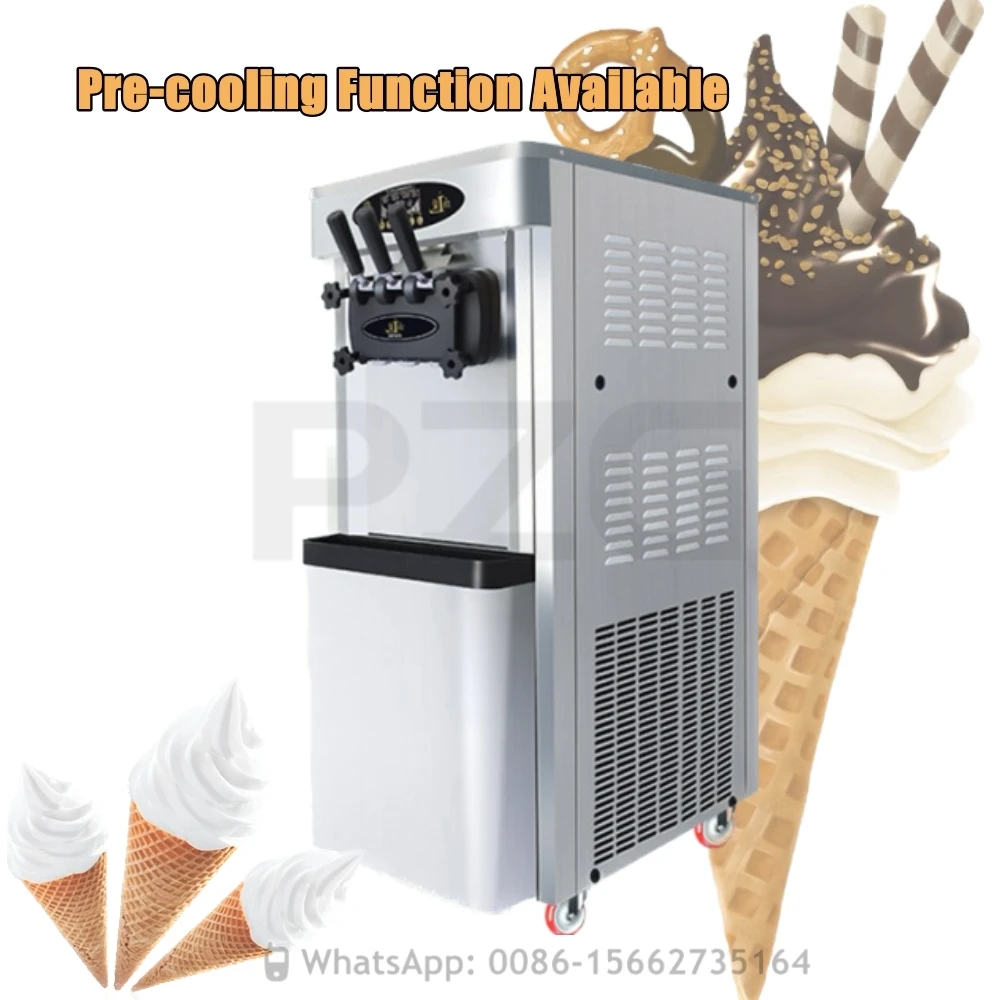 Pre-Cooling Functions Available Soft Serve Ice Cream Making Machine 36-42L/H Philippine Ice Cream Machine