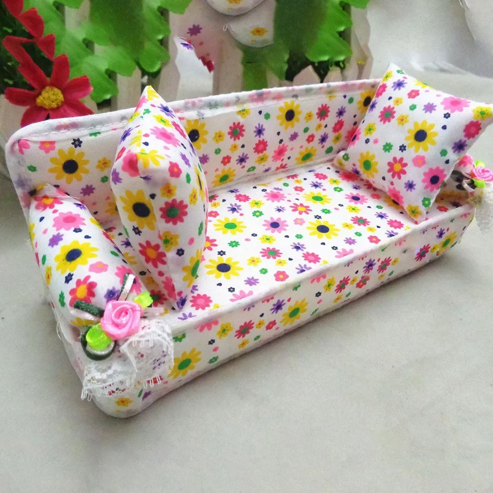 Sofa Chair Mini Sofa Home House Kids Living Room Play 1pc 20*7*7.5cm Children Mini Pink Replacement New Practical