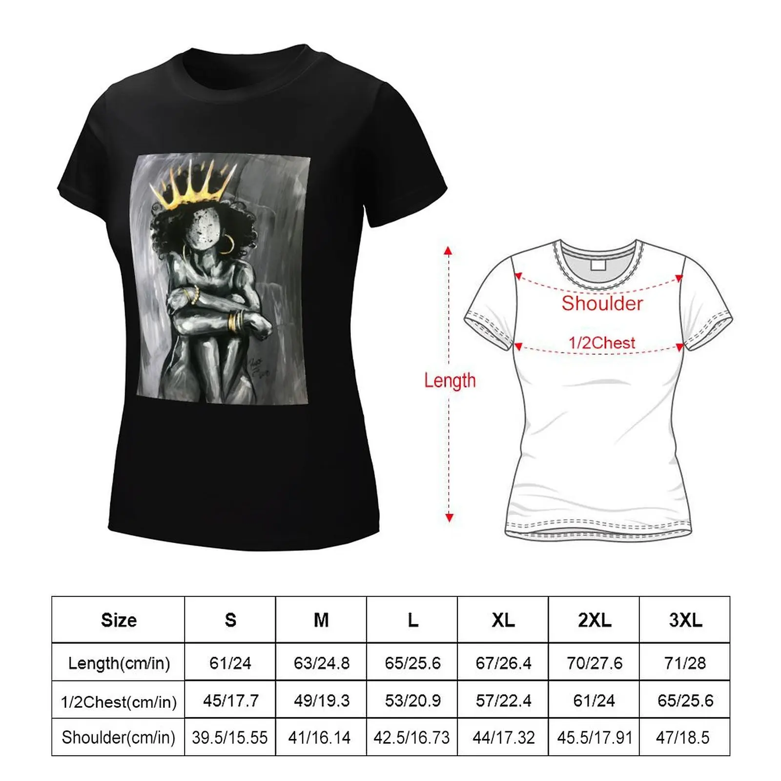 Naturally Queen IX T-Shirt female aesthetic clothes hippie clothes t shirts for Women
