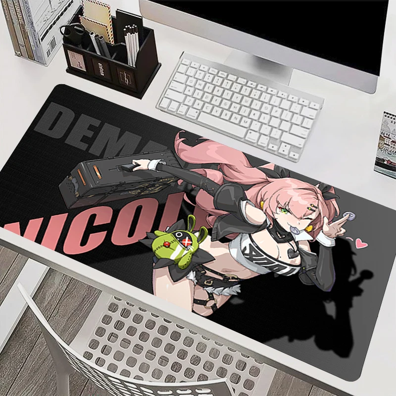 Large Mouse Pads Z-zenless Zone Zero Nicole Demara Gaming Laptop Keyboard Mat kawaii Computer Mousepads Gamer Extended Desk Mat