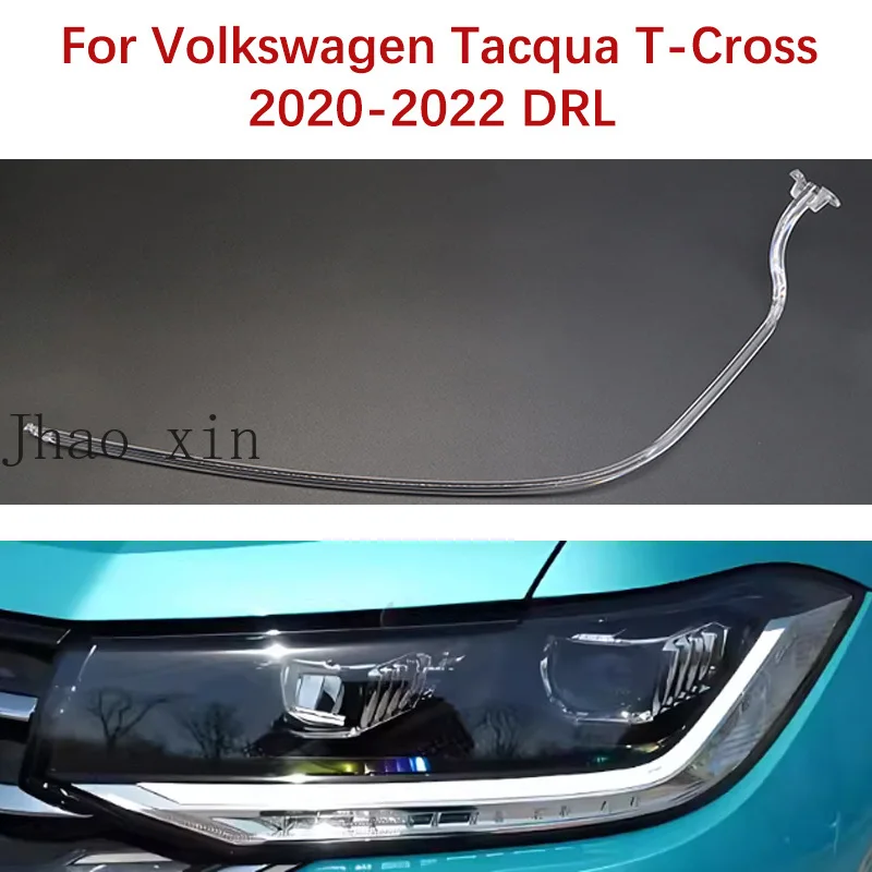 Angel Eye Ballast Daytime Running Light Suitable For Volkswagen T-Cross Car Headlight DRL Light Guide Tube 2020-2022 White Light
