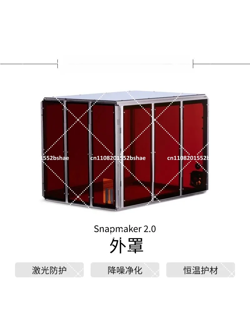 Snapmaker Safety Enclosure for 3D Printer CNC, Laser Filter, Noise Reduction, Dustproof Workstation