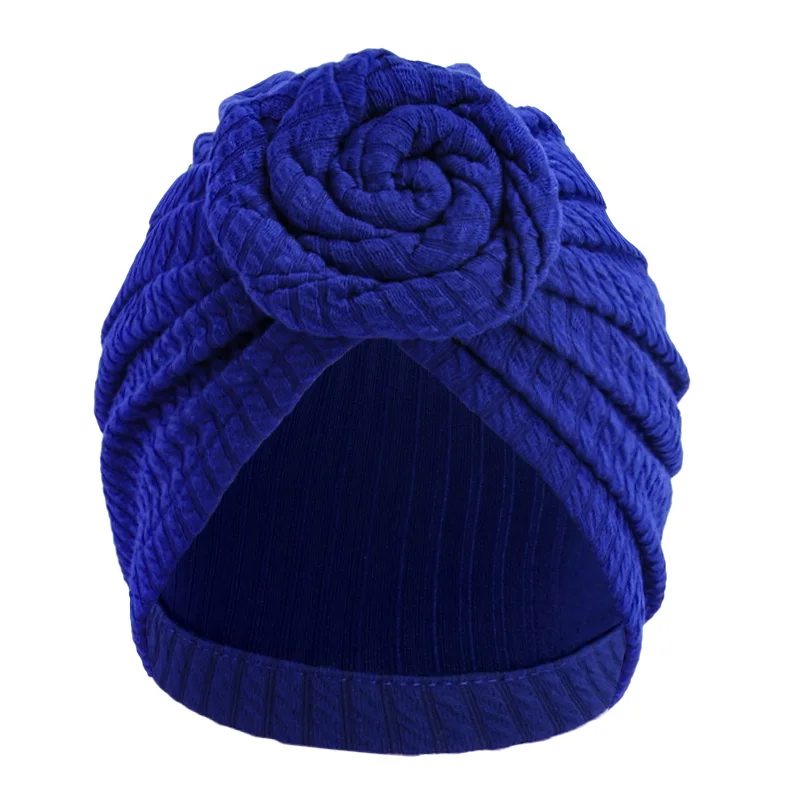 Women Muslim Turban Hat Top Knot Flower Decor Headwrap Ladies Polyester Hair Cover Bonnet Beanie Headscarf Chemo Cap Bandanas ﻿