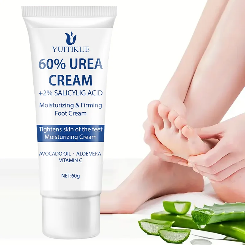 Urea Foot Cream - Suitable for dry, cracked skin. Gentle foot care with shea butter and aloe vera, 60g