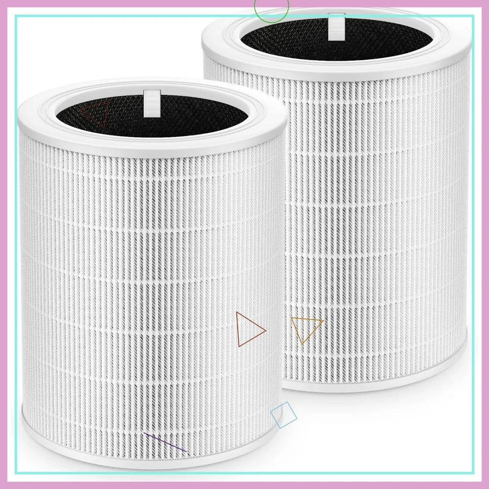 

Core 600S Replacement Filter for LEVOIT Core 600S-P Air Purifier, HEPA Activated Carbon, 2 Pack