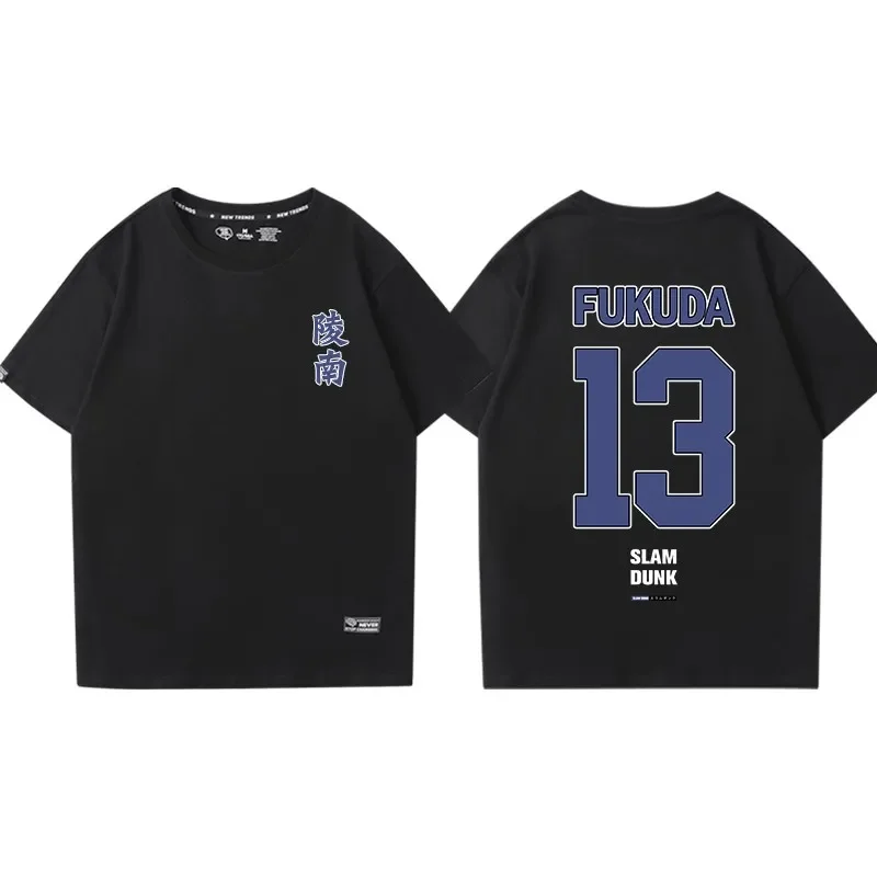 Suramu High School Basketball Team Short Sleeved T-shirt, Danku, Ryonan, No.7, Akira, Sendoh, Cosplay, Kikchou, Fukuda, Summer