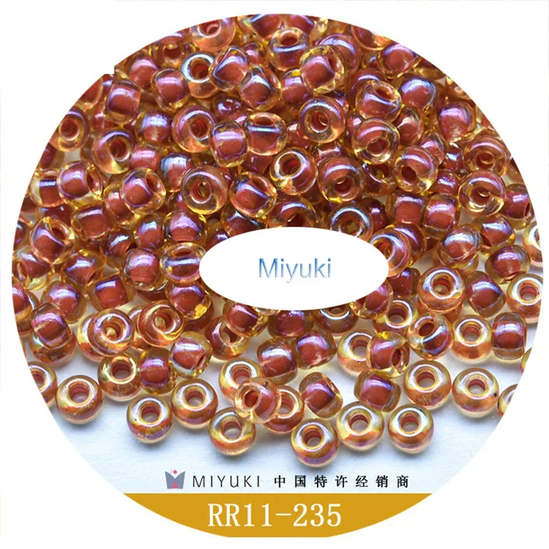 

11/0 2mm Japan Miyuki Imported Glass Round Beads Dyeing Core Jewelry Findings Set Beads for Making Bracelets Free Shipping