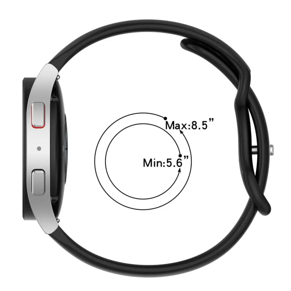 2/3/4 pçs pulseira para samsung galaxy watch5 pulseira de silicone universal para samsung watch5/match 4 pulseiras macias