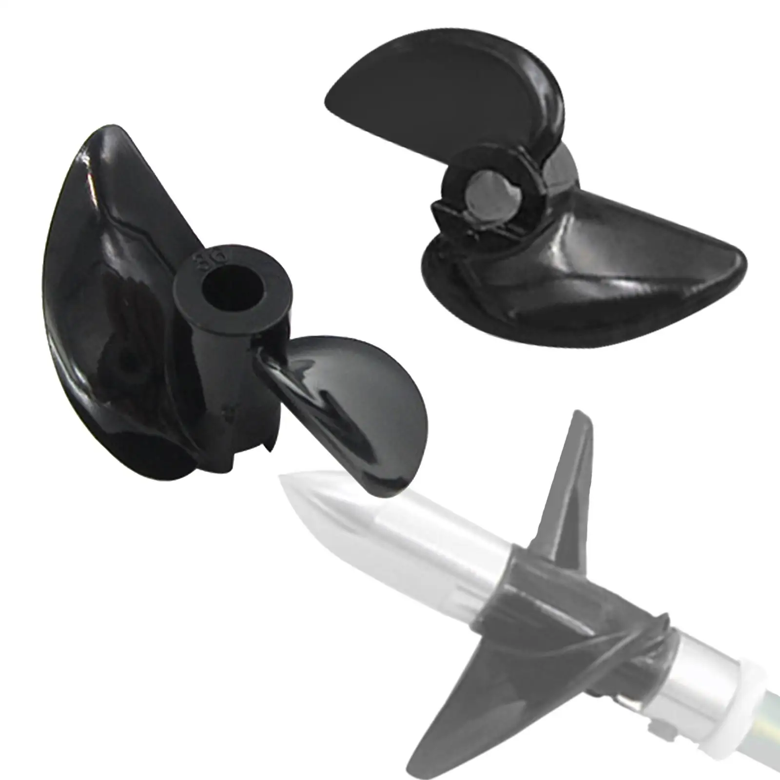 Barco RC subacuático de 2 piezas, fueraborda de barco de control remoto con eje de 3 mm