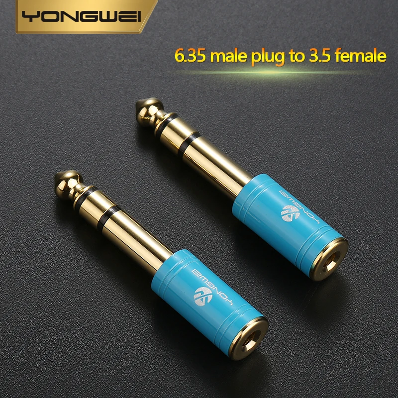 YONGWEI 3.5mm To 6.5mm Male To Feamle Audio Cable Adapter 6.5 6.35 Jack To Plug 3.5 Jack Stereo AUX Converter Amplifier Adapter