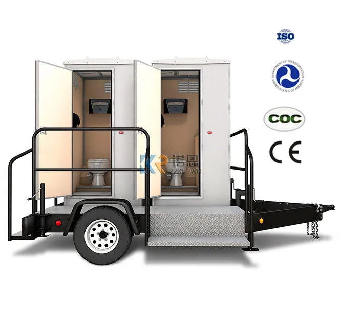 OEM New Arrival Luxury Restroom Toilets and Shower Outdoor Bathroom Trailer Toilet Mobile Portable Toilet or Trailer For Sale