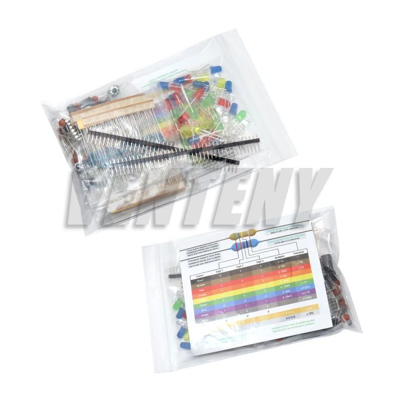 211 قطعة مكونات الالكترونيات الجديدة الأساسية كاتب كيت لاردوينو UNO MEGA2560 التوت بي مع LED الطنان مكثف المقاوم