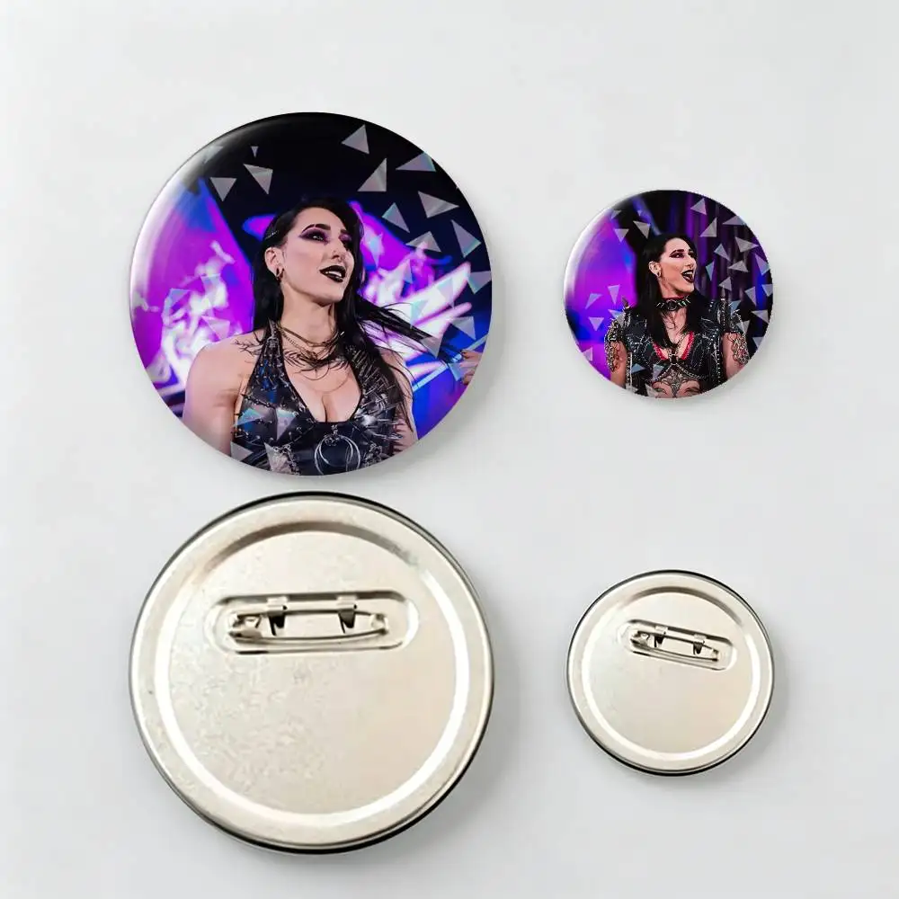 Rhea Ripley-y Brooch Metal Decorative Brooch Pins for Backpack Clothes Jacket Accessories,Souvenir.