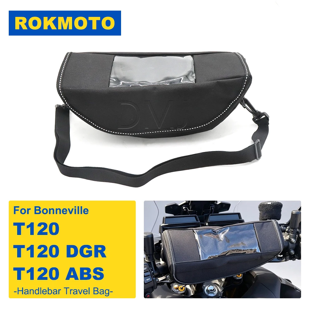 For Bonneville T 120 DGR ABS T120 Chrome Edition Motorcycle Waterproof And Handlebar Storage Bag Shock-proof Navigation Bag