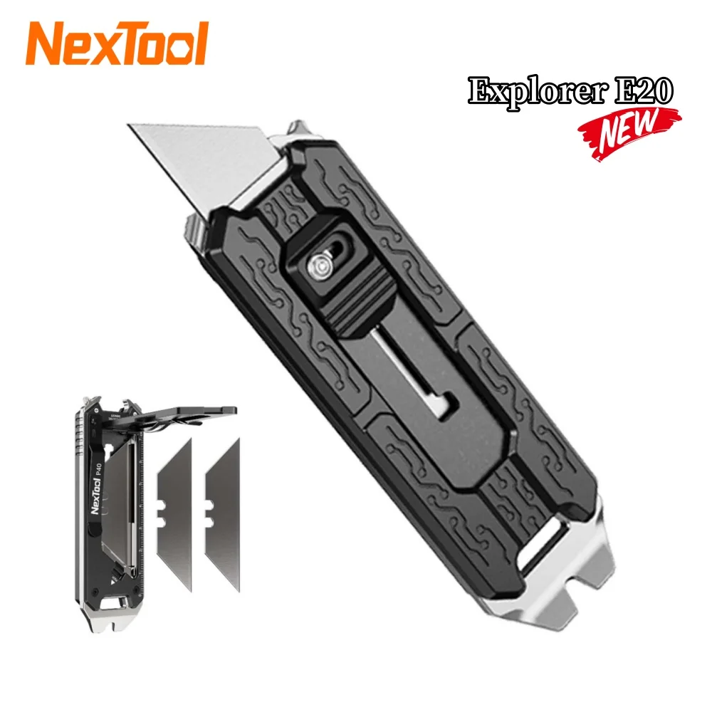 

NexTool Explorer E20, складной универсальный нож, портативный многофункциональный инструмент EDC, универсальный резак для кемпинга, езды на велосипеде, ремонт, ручной инструмент