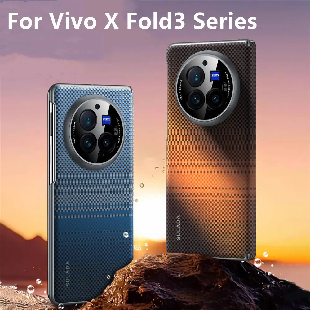 

Magnetic Weaving Pattern Leather Case For For Vivo X Fold3 Pro Fold3 Hinge Protective Back Cover