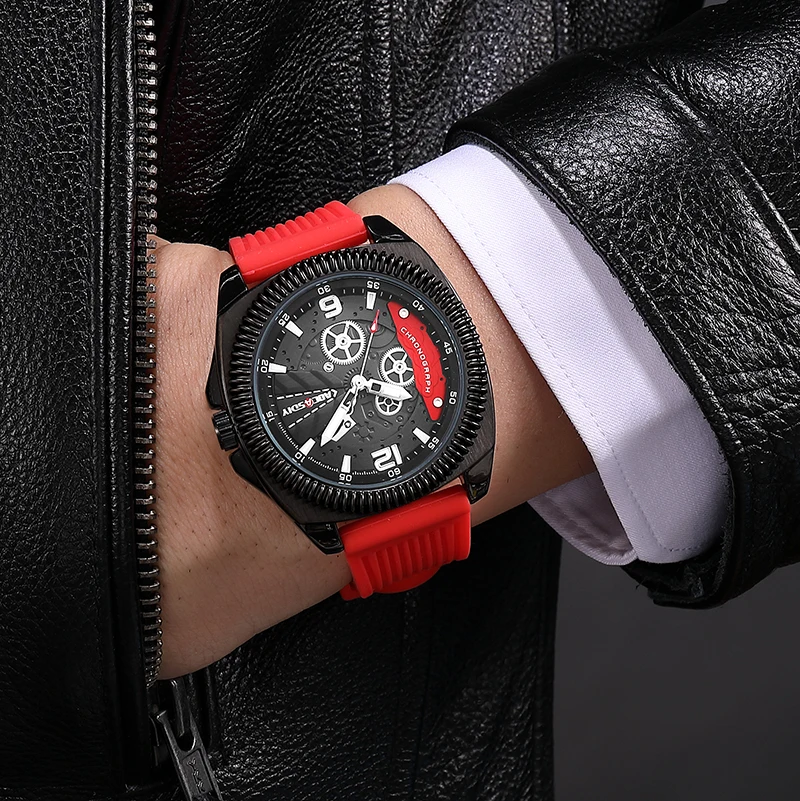 AOCASDIY Casual Men Watch Luxury Waterproof Luminous Chronograph Man Wristwatch Quartz Men\'s Watches High Quality Watch for Men