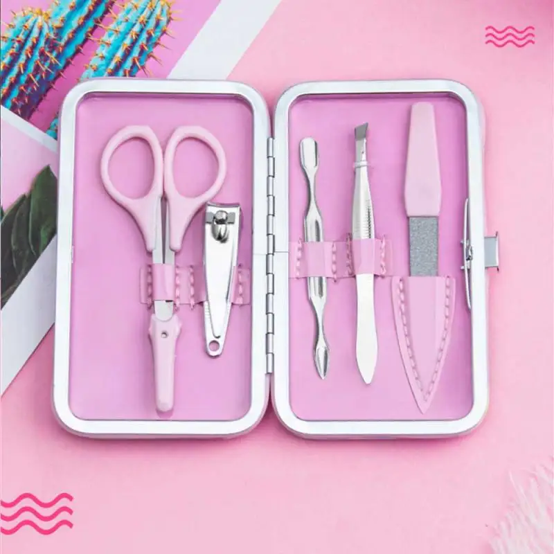 Beauty Manicure Set Meerdere Toepassingen Duurzaam Gemakkelijk Schoon Te Maken Draagbare Schoonheidsproducten Wenkbrauw Clip Cartoon Niet Gemakkelijk Te Roesten Schaar