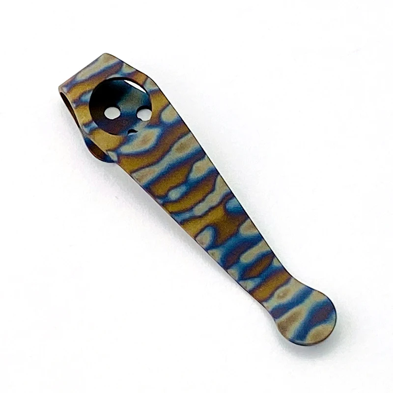 1 قطعة أنودة التيتانيوم سكين جيب كليب Kydex عودة كليب الخصر كليب ل العنكبوت Para2 C81 C10 C11 للطي سكين اكسسوارات