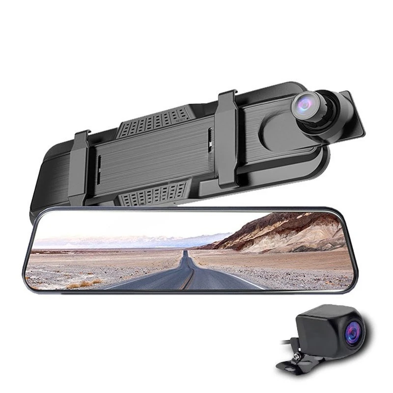 

Full screen rearview mirror driving recorder 4K high definition WIFI front and rear dual lenses