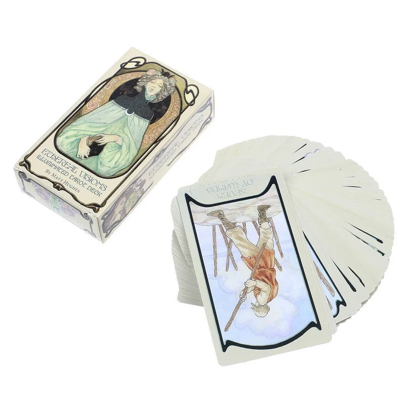 Picture 4: Classic Ethereal Visions Illuminated Tarot The Rider Tarot Deck Cards for Beginners Divination Edition Borad Playing Game gift