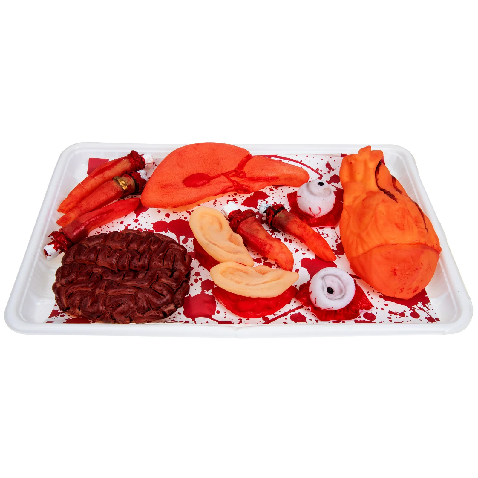 10PCS Realistic Plate Decor Haunted House Props Trick Treat Halloween Supplies Supplies Halloween nament Party Decoration