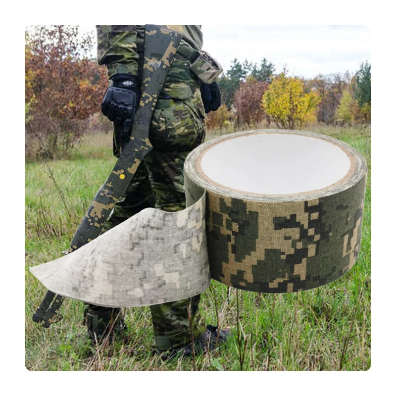 10Meters Duct Outdoor Woodland Camping Camouflage Tape WRAP Hunting Adhesive Stealth Camo Tape Bandage