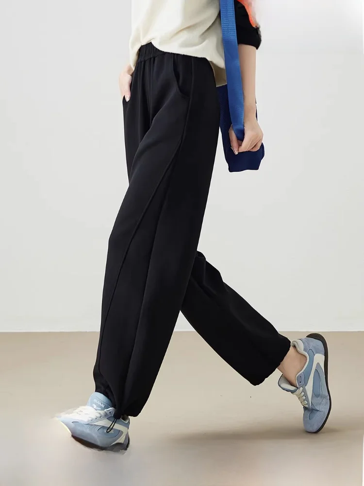 Pantaloni Sportivi da Donna Sophisir Primavera 2026, Gamba Dritta Casual, Vita Elastica, Versatili