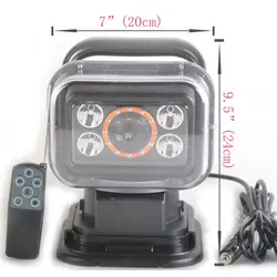 Laser Car Searchlight 7 Inch 70W 360 Degree Rotating 9-32V Offroad Hunting Lamp Remote Control Boat Search Lights for SUV Truck