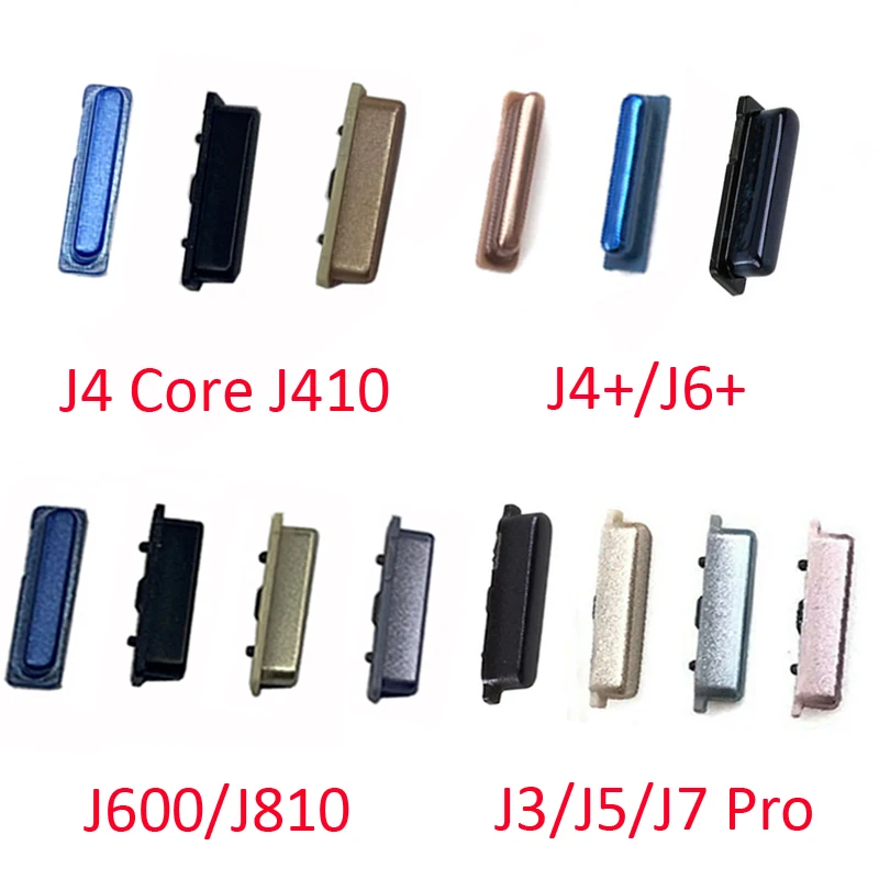 100Pcs For Samsung Galaxy J3 Pro J4 Core J5 J6 Plus J7 J8 Phone Housing Power Volume Button External Side Key Parts