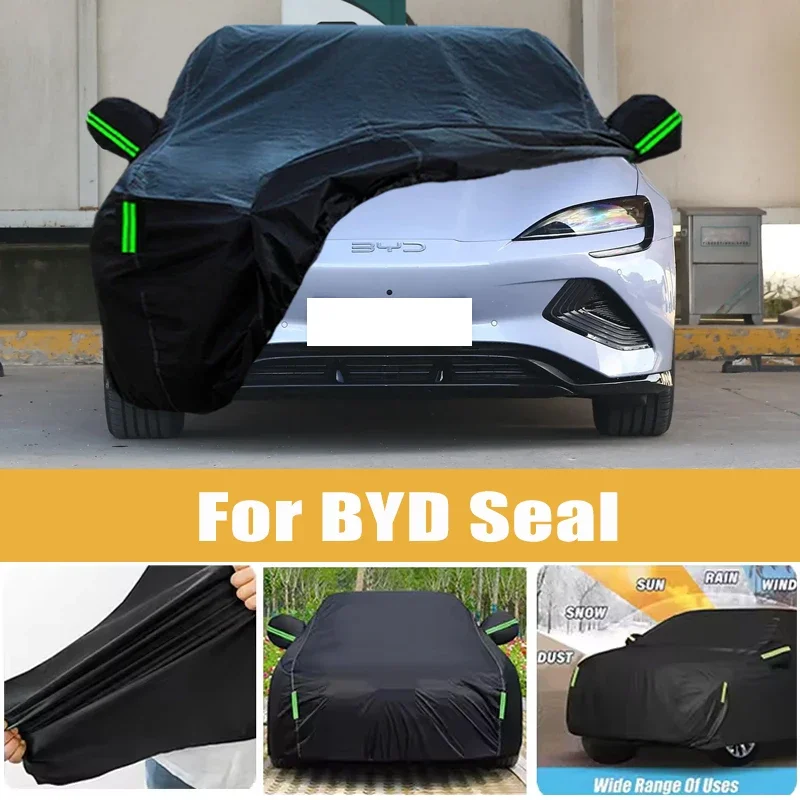 

For BYD Seal Full Car Cover Four Seasons Universal Outdoor Sun Anti UV Rain Snow Dust Protection Oxford Cloth Car Accessories