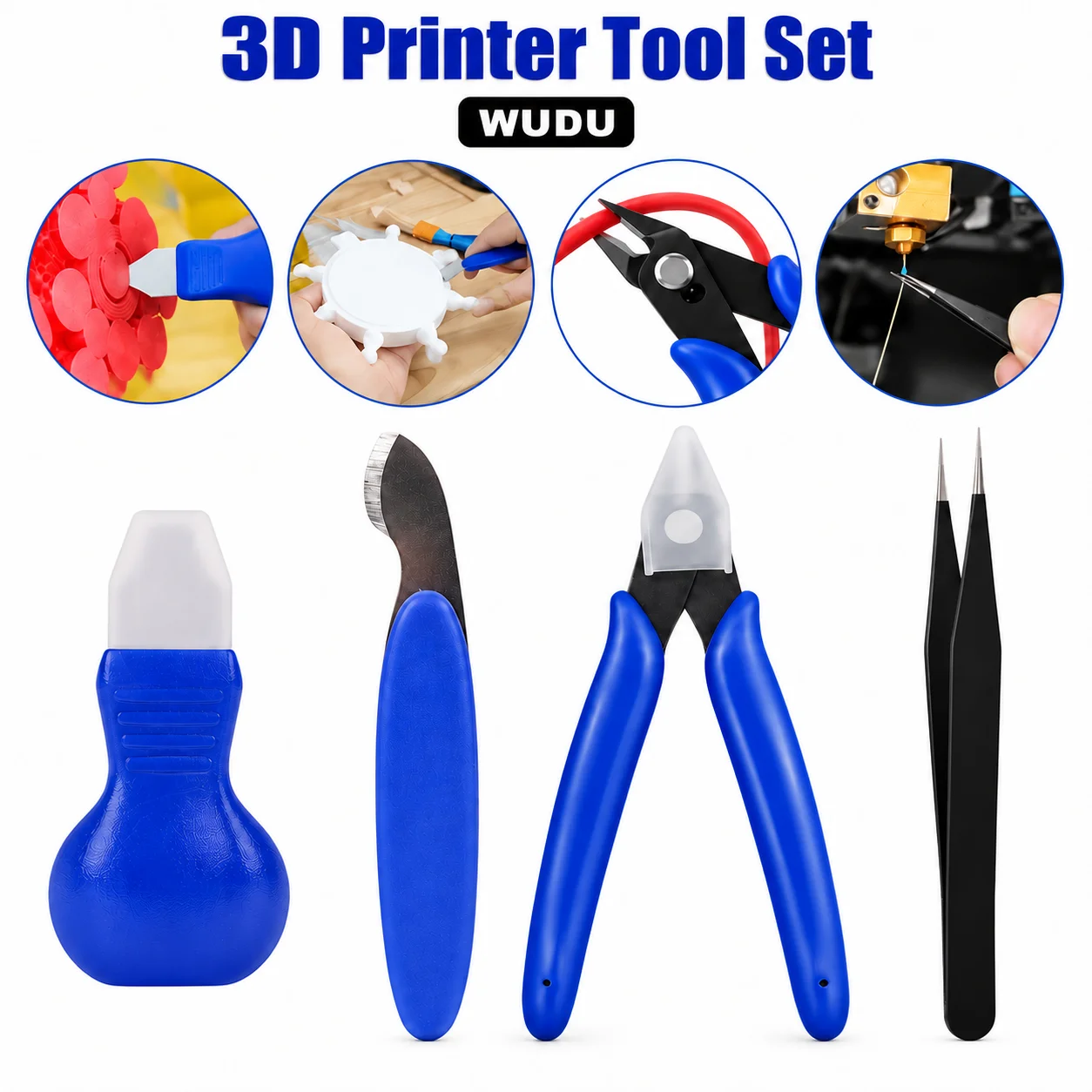 3D Printer Tool Kit for Removing Support PLA ABS UV Light Curing Model Material Support Removal Cutter 3D Printer Accessories