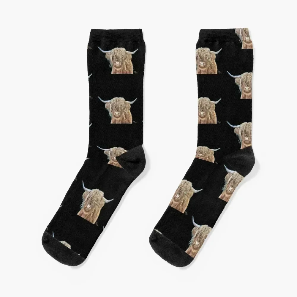 Highland Cow | Scotland cow Socks snow Argentina custom sports Socks Man Women's