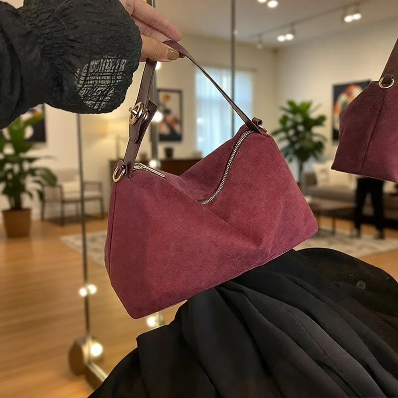 

Зимние сумки через плечо большой емкости на молнии в стиле ретро, водонепроницаемые прочные сумки высокого качества, новинка 2026, универсальная модная повседневная сумка-тоут