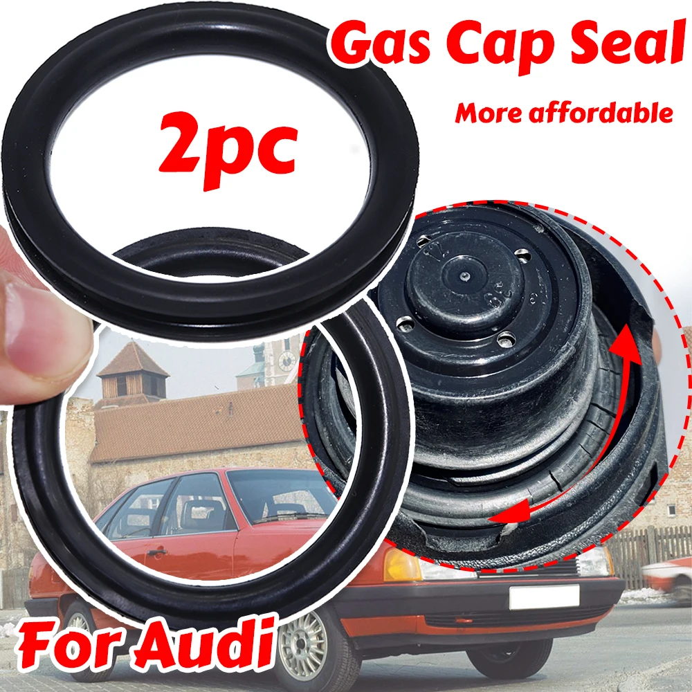 

2X Gas Cap Replacement Seal Fuel Tank Filler Neck Repair V Shape O-ring Rubber Gasket Washer 55x5mm For Audi 100 C3 C4 80 90 A1