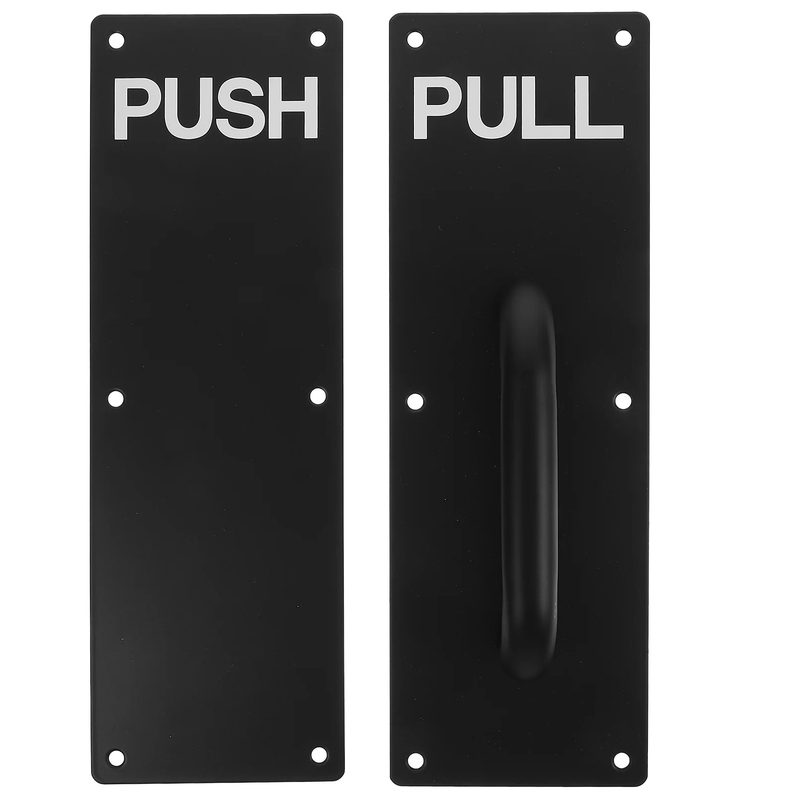 

2pcs Push Pull Door Handle Stainless Steel For Fire Exit Bathroom Office Restaurant Cabinet Doors Hardware Accessory
