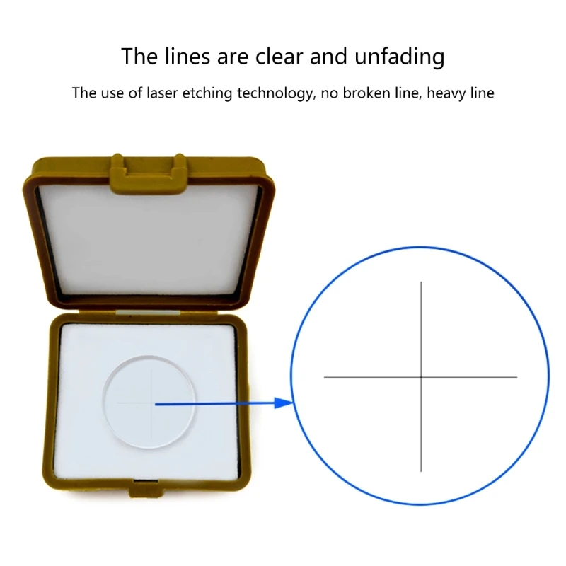 0.1mm mikroskop mercek mikrometre eşmerkezli retikül çapraz çizgi mikrometre