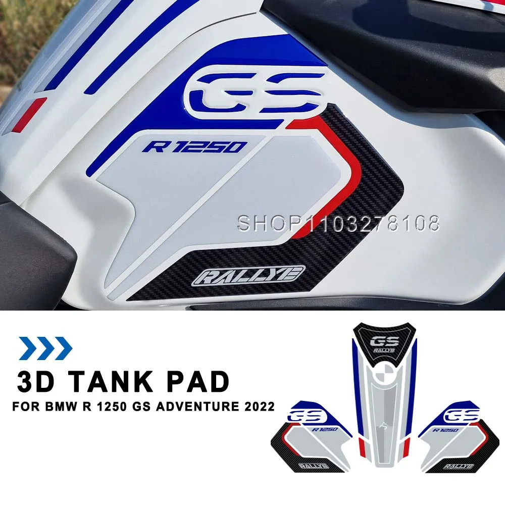 

New 3D Epoxy Sticker Kit Motorcycle Tank Pad Protection Stickers Waterproof Decorative Decal For BMW R 1250 GS Adv Rallye 2022
