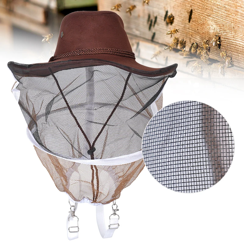 Beekeeper Protective Hat Anti Bee Fabric Nylon Net Yarn Hat Beekeeping Protector Cap Beekeeper Cowboy Comfortable Design