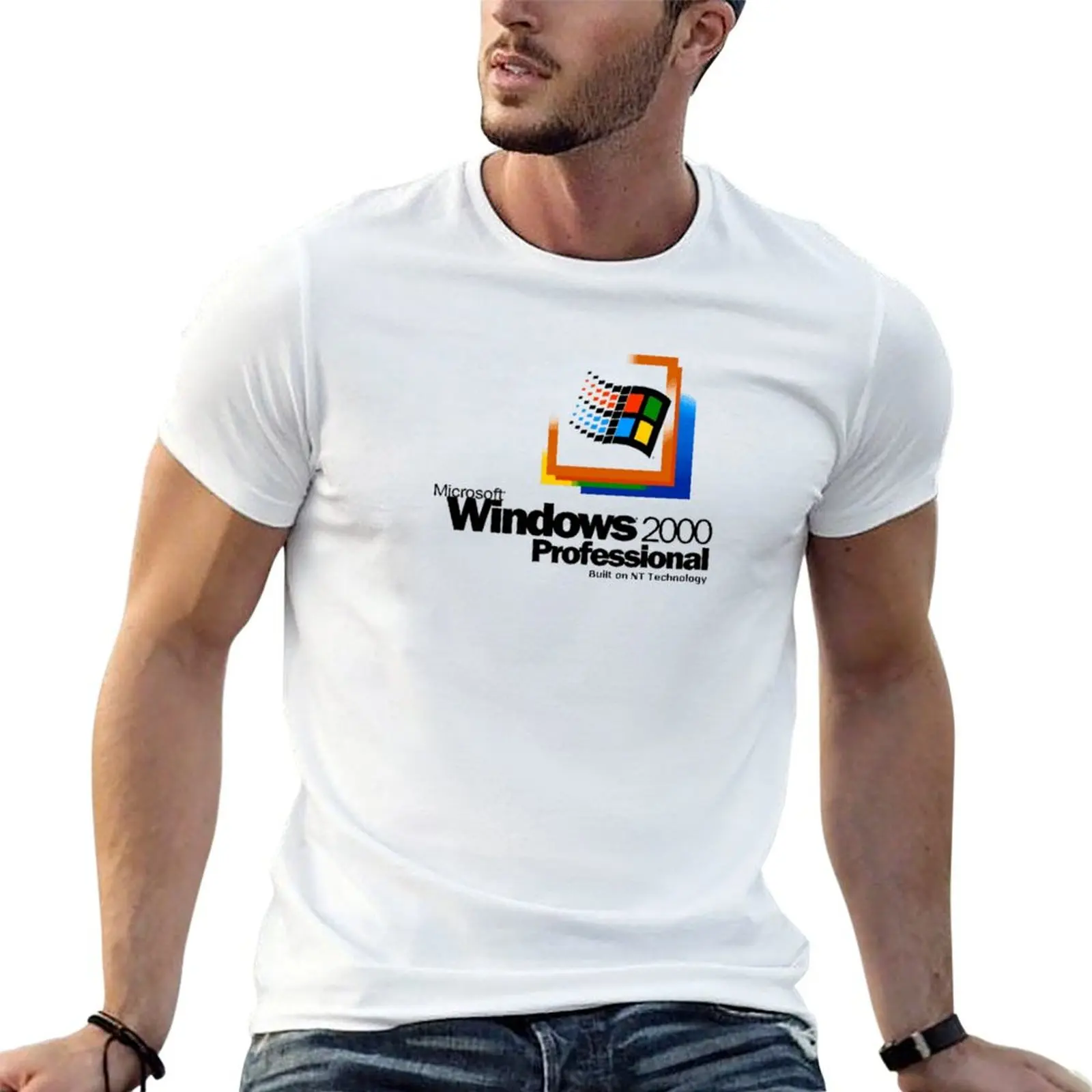 

Windows 2000 Startup T-Shirt t shirts for man cotton mens graphic t shirts T-Shirt