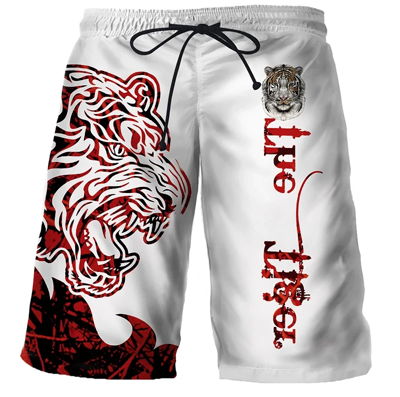 Cool Tiger Lion Wolf Summer Swimwear Shorts Comfortable Surf Board Shorts Quick Dry Swimsuit Sport Trunks Men Beach Shorts Boys