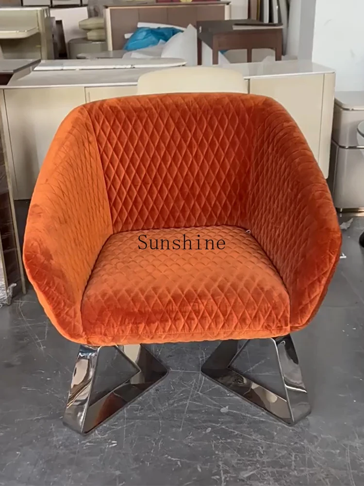 Light luxury post-modern simple hotel leisure high-end living room reception negotiation chair