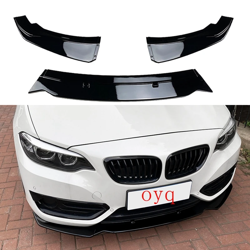 

Glossy Black Front Bumper Lip For BMW F22 2014-2019 Car Modified Bodykits Front ABS Spoilers Trim