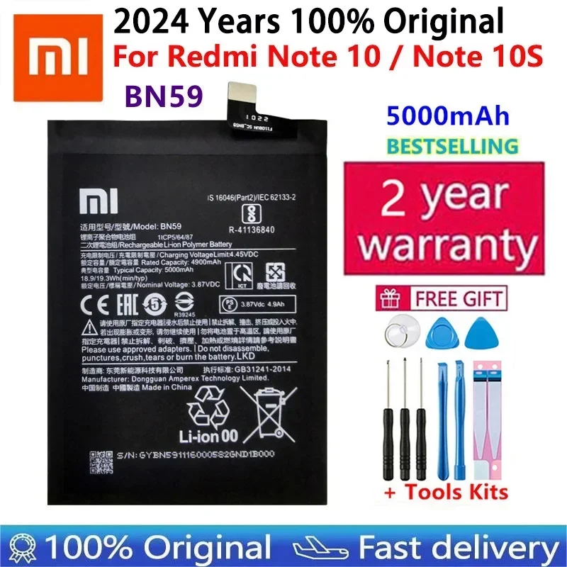 Battery for Xiaomi Mi Redmi Note,Pocophone F1,F2,K20,F3,X3,K30,4,4X,K40,5,6,7,7A,8,8T,9,9A,9S,9T, 10, 10X, 10S, 10T, 11 Pro Lite