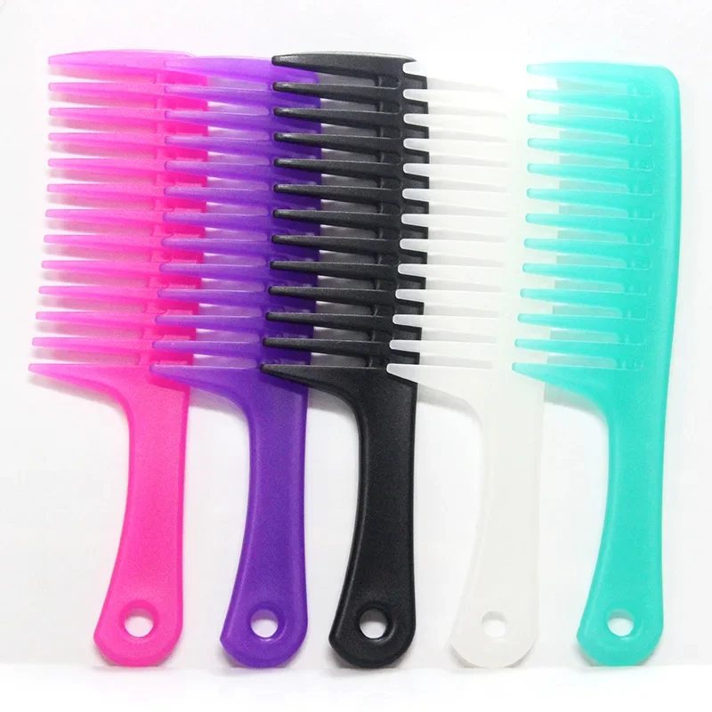 

Hairdress Comb Heat Resistant Woman Wet Hook Curly Hair Brushes Pro Salon Dyeing Styling Tools Coarse Wide Spikes Tooth