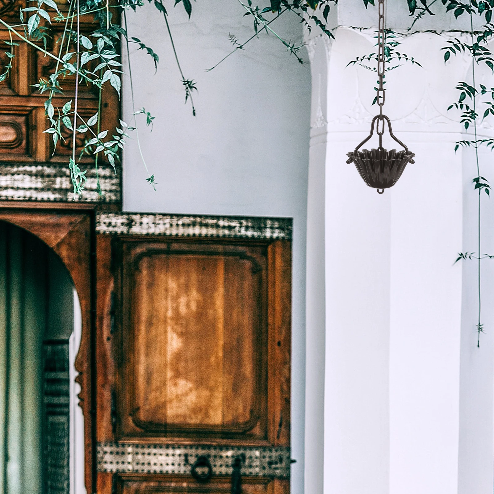 

Aluminium Alloy Rain Chain Decorative Metal Rain Chain for Gutters Outdoor Garden Porch Hanging Water Drainage Replacement