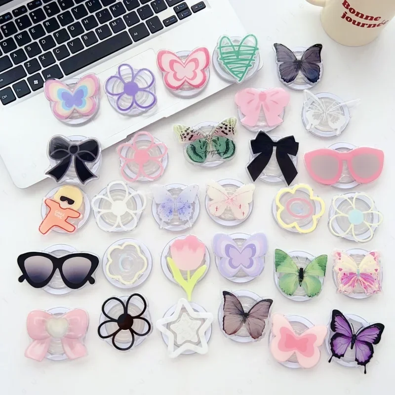 

Cute Phone Grip Tok for MagSafe Cellphone Accessories Mobile Bracket Korea Griptok Phone Stand Holder Clear Kickstand