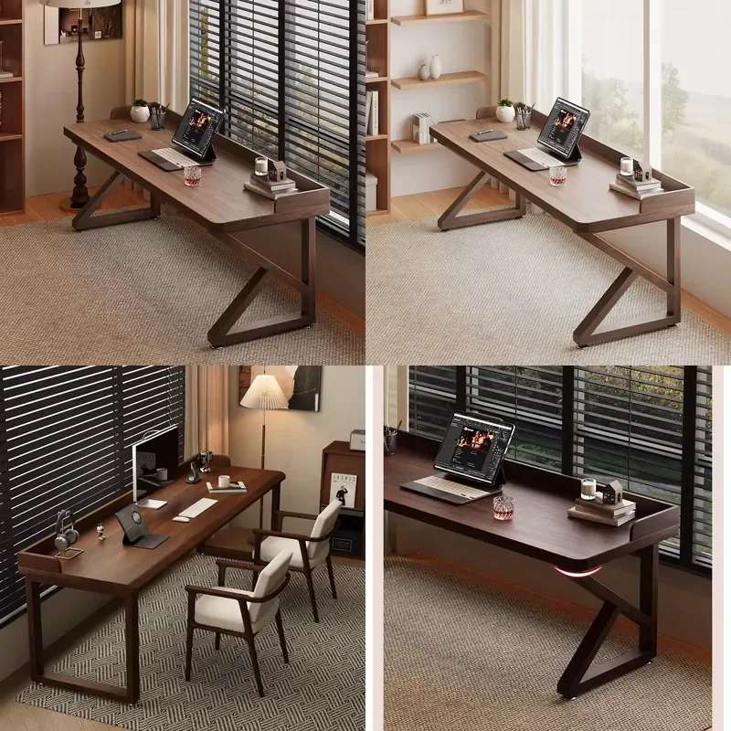 Solid Wood Portable Durable Computer Desk for Home Office